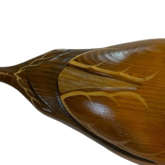 Vintage Wooden Duck Decoy – Hand-Carved by Creations by Branford – Rustic Folk A - Picture 6 of 9
